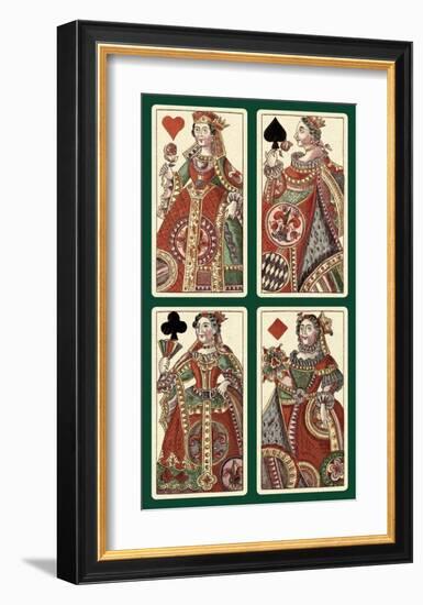 Queens (Bauern Hochzeit Deck)-Andreas Benedictus Gobl-Framed Art Print