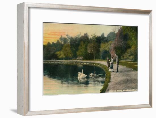 'Queens Mere, Wimbledon', c1910-Unknown-Framed Giclee Print