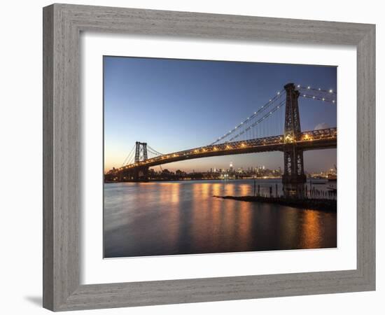 Queensboro Bridge and Manhattan from Brooklyn, NYC-Michel Setboun-Framed Giclee Print