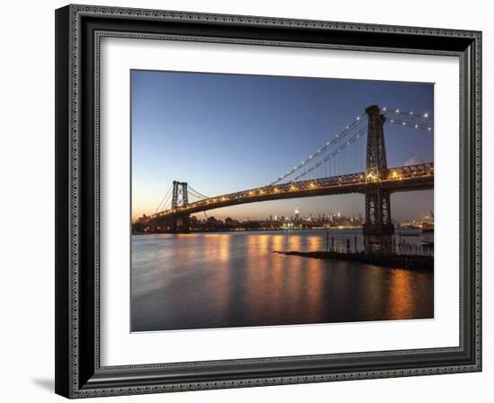 Queensboro Bridge and Manhattan from Brooklyn, NYC-Michel Setboun-Framed Giclee Print