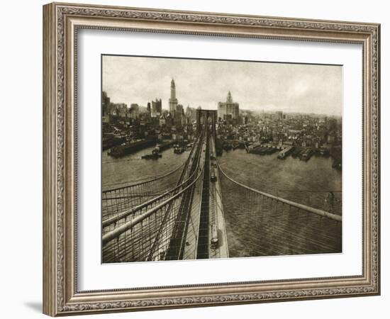 Queensboro Bridge, Long Island, 1935-The Chelsea Collection-Framed Giclee Print