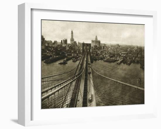 Queensboro Bridge, Long Island, 1935-The Chelsea Collection-Framed Giclee Print