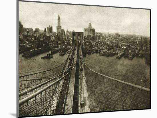 Queensboro Bridge, Long Island, 1935-The Chelsea Collection-Mounted Giclee Print