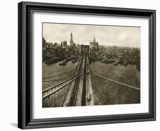 Queensboro Bridge, Long Island, 1935-The Chelsea Collection-Framed Giclee Print