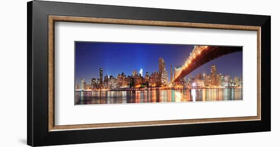 Queensboro Bridge to Manhattan-null-Framed Art Print