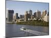 Queensland, Brisbane, View Along Brisbane River Toward City's Central Business District, Australia-Andrew Watson-Mounted Photographic Print