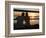 Queensland, Fraser Island, A Couple with Video Camera in Hand Watch Sunset from a Pier, Australia-Andrew Watson-Framed Photographic Print