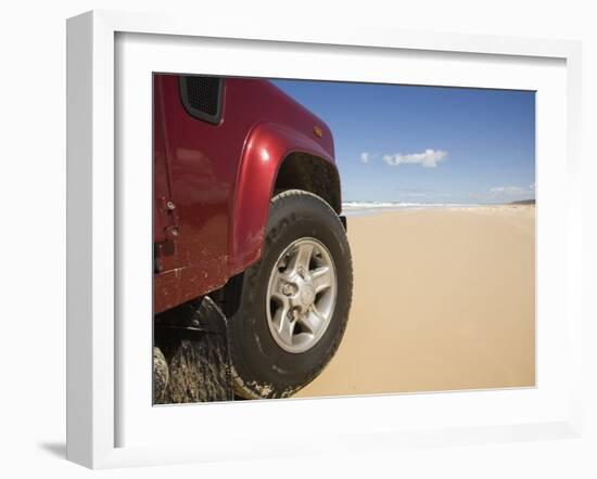 Queensland, Fraser Island, Four Wheel Driving on Sand Highway of Seventy-Five Mile Beach, Australia-Andrew Watson-Framed Photographic Print