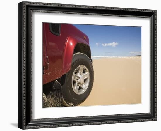 Queensland, Fraser Island, Four Wheel Driving on Sand Highway of Seventy-Five Mile Beach, Australia-Andrew Watson-Framed Photographic Print