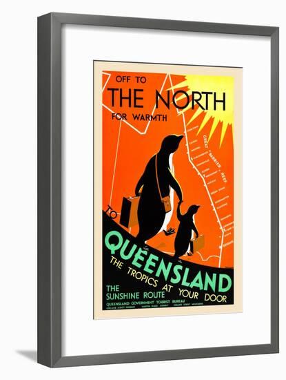 Queensland; The Tropics At Your Door-Percy Trompf-Framed Premium Giclee Print