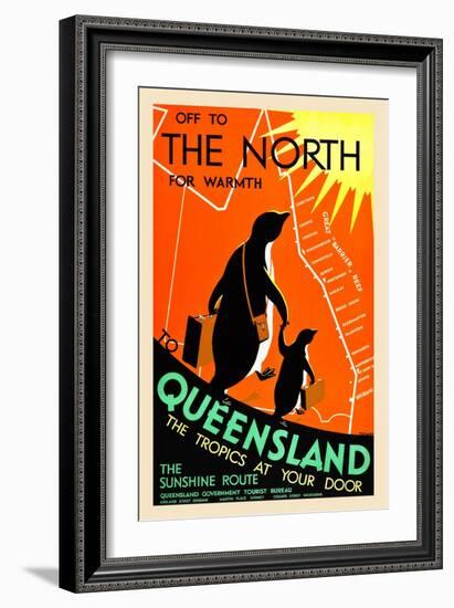 Queensland; The Tropics At Your Door-Percy Trompf-Framed Premium Giclee Print