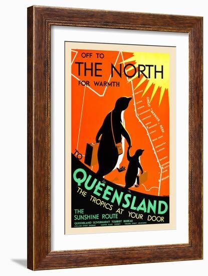 Queensland; The Tropics At Your Door-Percy Trompf-Framed Art Print