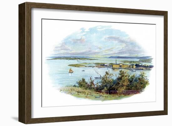 Queenstown/Cobh, Harbour for Cork City-null-Framed Giclee Print