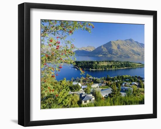 Queenstown, Lake Wakatipu, Otago, South Island, New Zealand, Australasia-Robert Francis-Framed Photographic Print