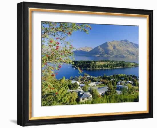 Queenstown, Lake Wakatipu, Otago, South Island, New Zealand, Australasia-Robert Francis-Framed Photographic Print