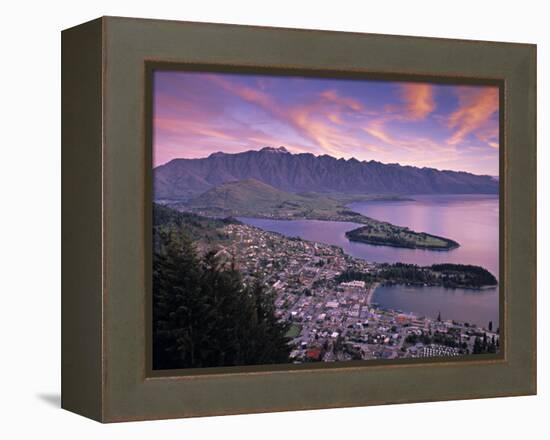 Queenstown, Lake Whakatipu, New Zealand-Doug Pearson-Framed Premier Image Canvas