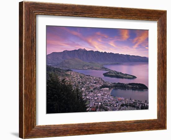 Queenstown, Lake Whakatipu, New Zealand-Doug Pearson-Framed Photographic Print