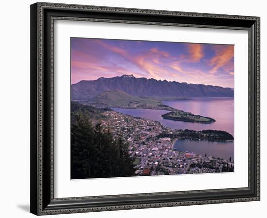 Queenstown, Lake Whakatipu, New Zealand-Doug Pearson-Framed Photographic Print