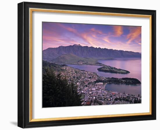 Queenstown, Lake Whakatipu, New Zealand-Doug Pearson-Framed Photographic Print