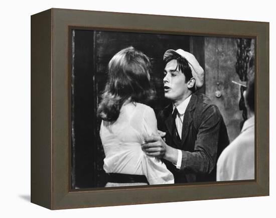 Quelle joie by vivre by Rene Clement with Barbara Lass and Alain Delon, 1961 (b/w photo)-null-Framed Stretched Canvas