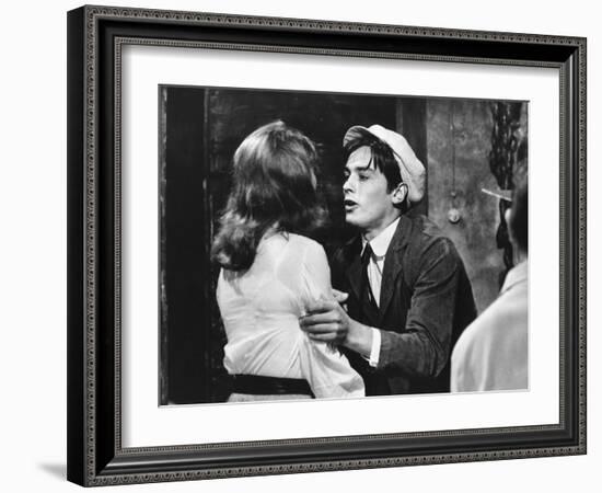 Quelle joie by vivre by Rene Clement with Barbara Lass and Alain Delon, 1961 (b/w photo)-null-Framed Photo