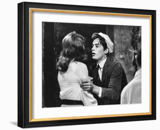 Quelle joie by vivre by Rene Clement with Barbara Lass and Alain Delon, 1961 (b/w photo)-null-Framed Photo