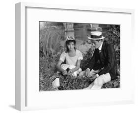 Quelle joie by vivre by Rene Clement with Barbara Lass and Alain Delon, 1961 (b/w photo)-null-Framed Photo