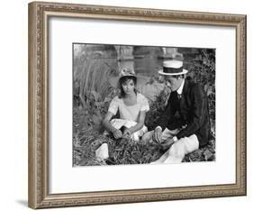 Quelle joie by vivre by Rene Clement with Barbara Lass and Alain Delon, 1961 (b/w photo)-null-Framed Photo
