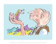 Roald Dahl Characters Reading-Quentin Blake-Framed Art Print