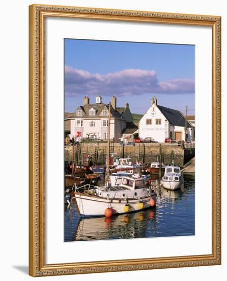 Query Weymouth Harbour, Weymouth, Dorset, England, United Kingdom-J Lightfoot-Framed Photographic Print