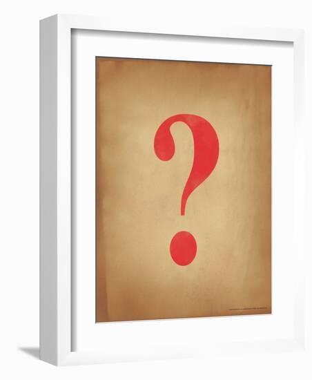 Question Mark-Jeanne Stevenson-Framed Giclee Print