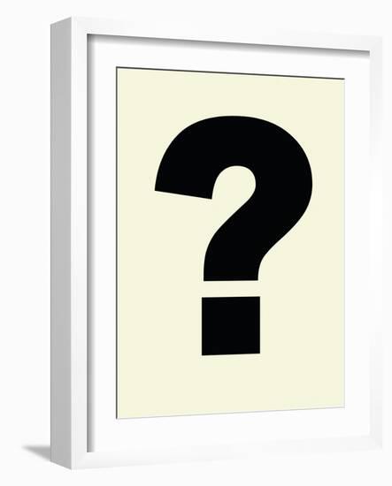 Question Mark-Philip Sheffield-Framed Giclee Print