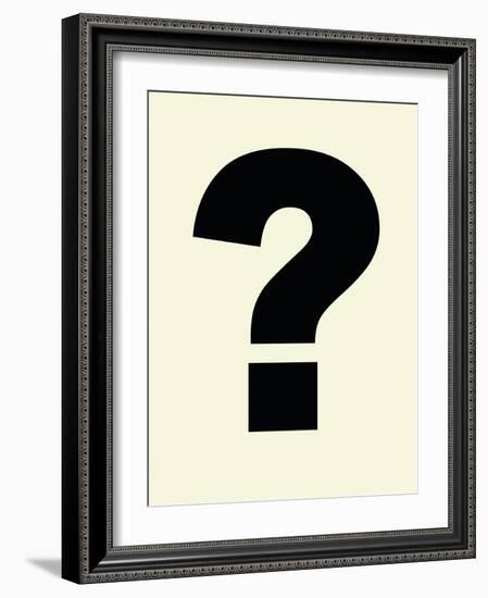 Question Mark-Philip Sheffield-Framed Giclee Print