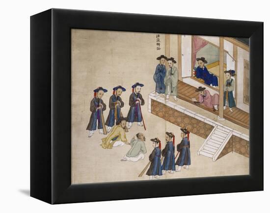 Questioning a Prisoner-Kim Junkeun-Framed Premier Image Canvas