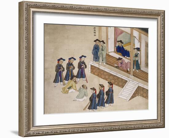 Questioning a Prisoner-Kim Junkeun-Framed Giclee Print