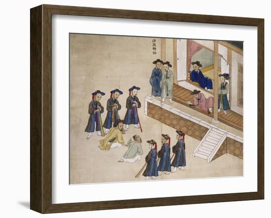 Questioning a Prisoner-Kim Junkeun-Framed Giclee Print