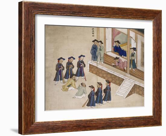 Questioning a Prisoner-Kim Junkeun-Framed Giclee Print