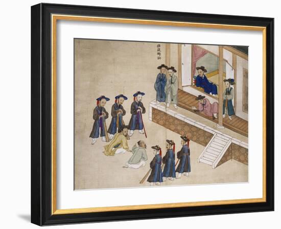 Questioning a Prisoner-Kim Junkeun-Framed Giclee Print