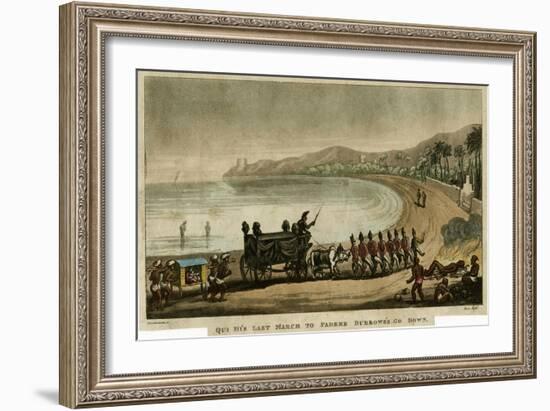 Qui Hi's Last March to Padree Burrows's Go Down-Thomas Rowlandson-Framed Art Print