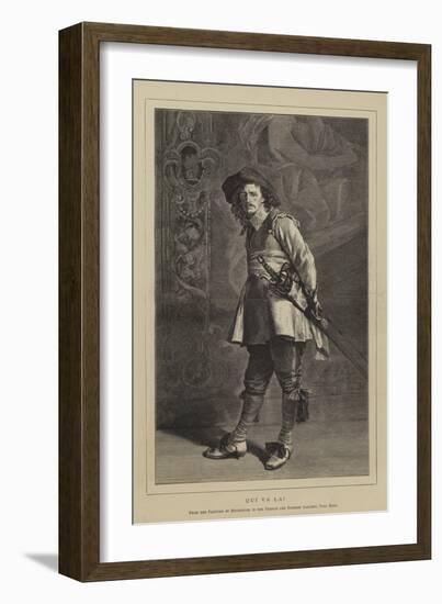 Qui Va La?-Jean-Louis Ernest Meissonier-Framed Giclee Print