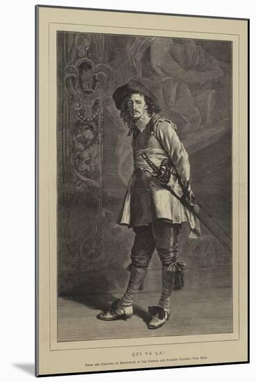 Qui Va La?-Jean-Louis Ernest Meissonier-Mounted Giclee Print