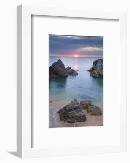 Quiberon Peninsula, Cote Sauvage, Cote De Morbihan, Brittany, France, Europe-Markus Lange-Framed Photographic Print