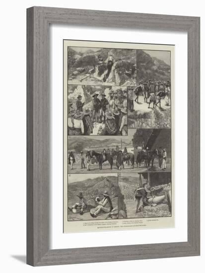 Quicksilver-Mining in Mexico, the Guadalcazar Quicksilver-Mines-Amedee Forestier-Framed Giclee Print