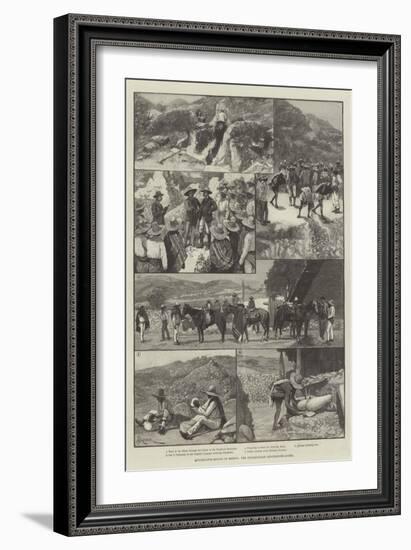 Quicksilver-Mining in Mexico, the Guadalcazar Quicksilver-Mines-Amedee Forestier-Framed Giclee Print