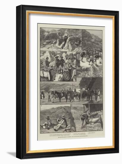 Quicksilver-Mining in Mexico, the Guadalcazar Quicksilver-Mines-Amedee Forestier-Framed Giclee Print