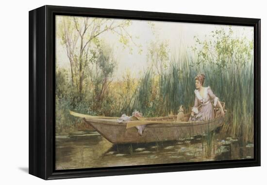 Quiet Backwater-Alfred Augustus Glendenning-Framed Premier Image Canvas