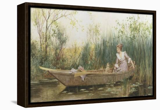 Quiet Backwater-Alfred Augustus Glendenning-Framed Premier Image Canvas