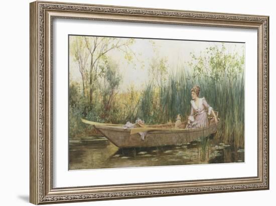 Quiet Backwater-Alfred Augustus Glendenning-Framed Giclee Print