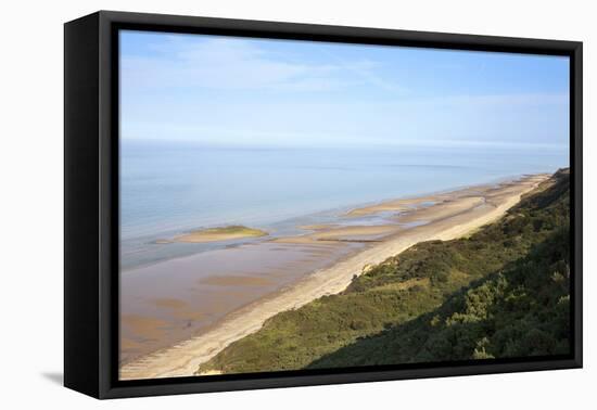 Quiet Beach Between Cromer and Overstrand, Norfolk, England, United Kingdom, Europe-Mark Sunderland-Framed Premier Image Canvas