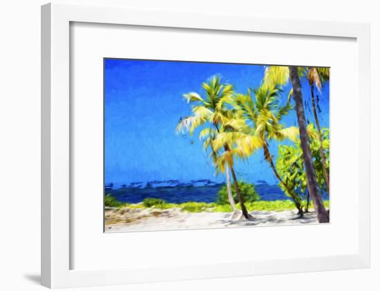 Quiet Beach II - In the Style of Oil Painting-Philippe Hugonnard-Framed Giclee Print